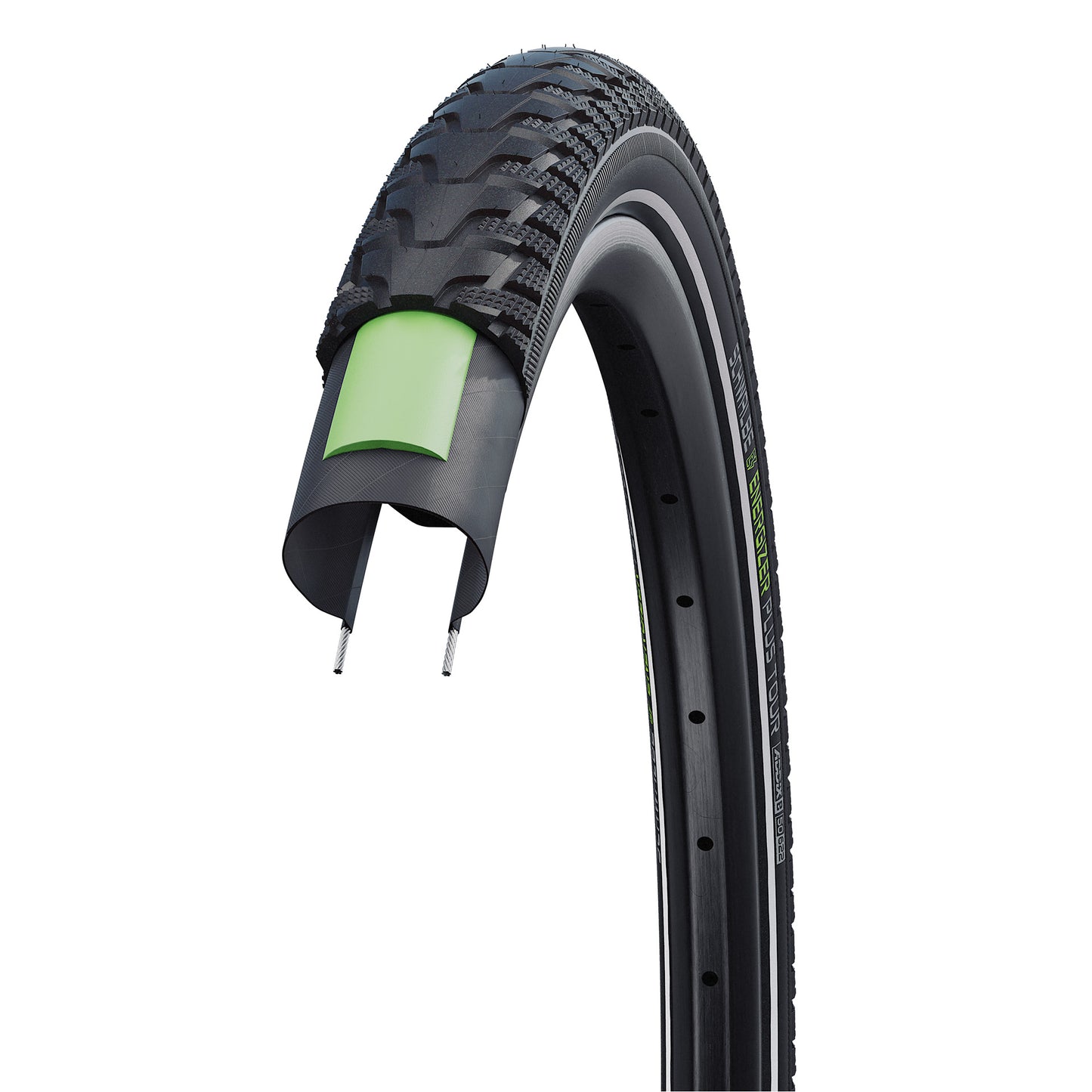 Schwalbe Tire Energizer Plus Tour 37-622 28x1.40 Black Reflex