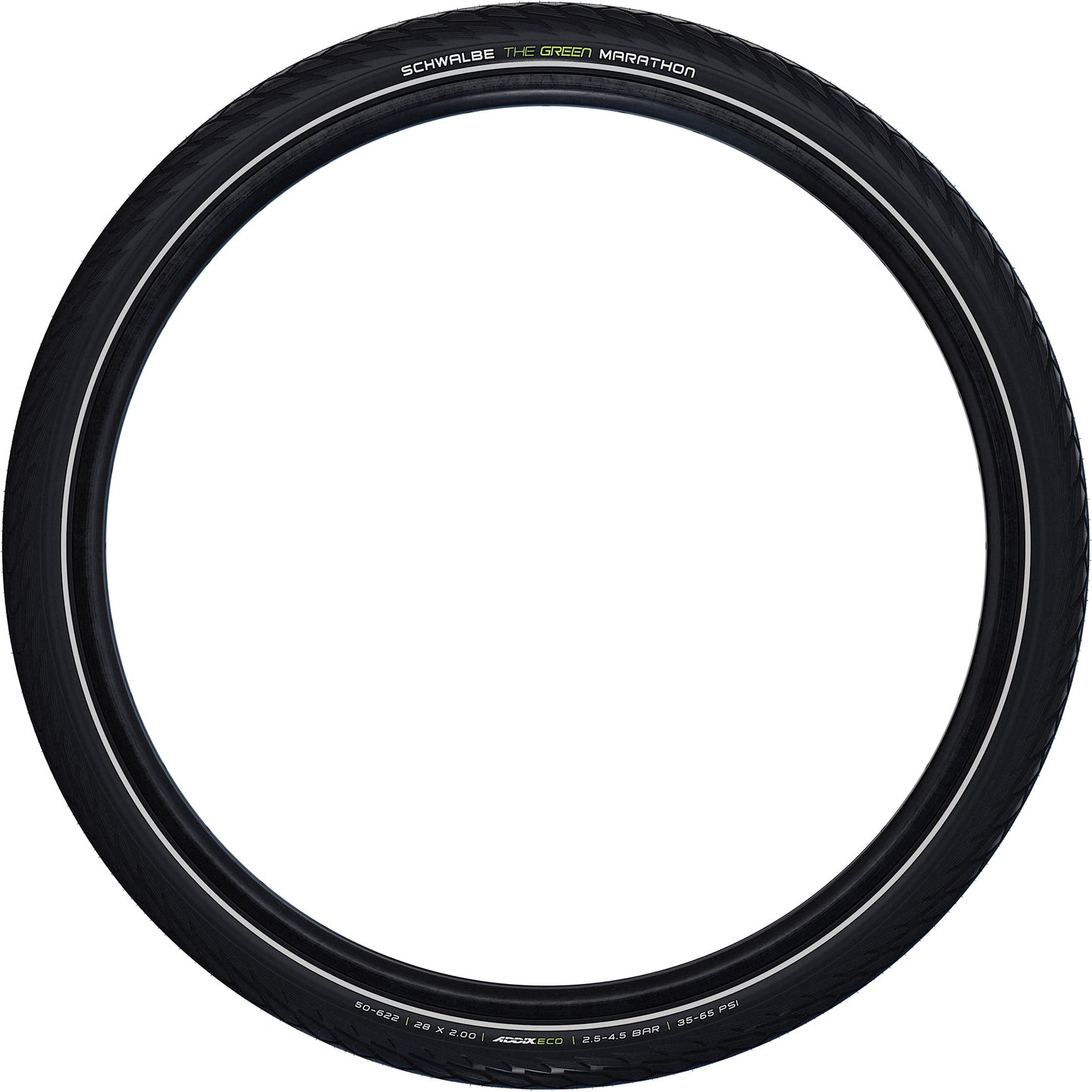 Schwalbe Tire Green Marathon Greenguard 28x1 5 8x1 3 8 (37-622) Nero