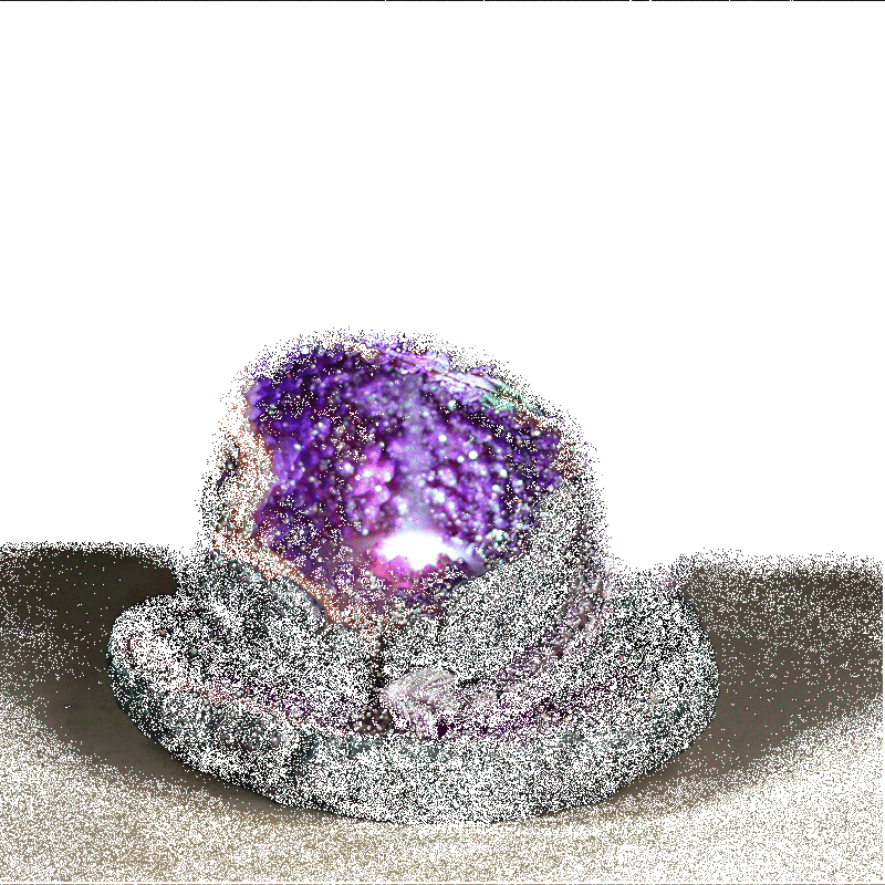 Porta di incenso di backflow a LED Purple Drago di cristallo