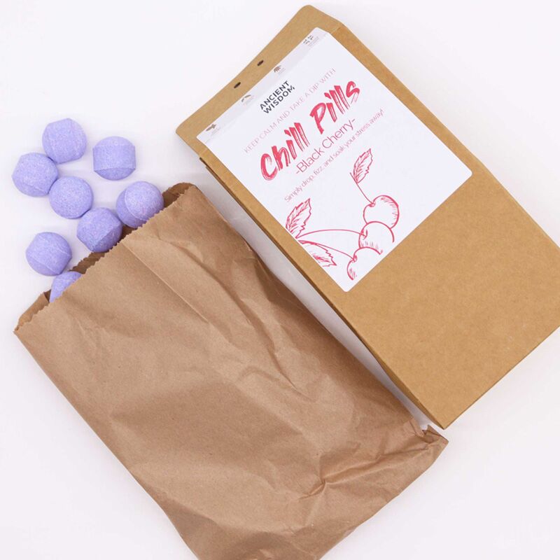 Balas de cereza negra Bolas Bolas Fizz CHIZBE Caja de regalo