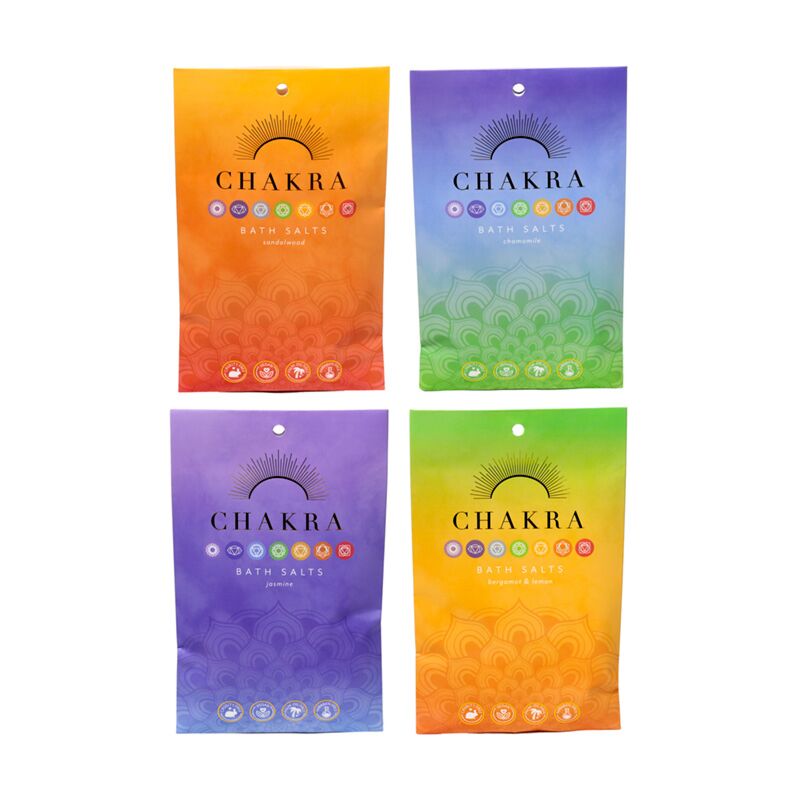 Set di 4 sacchetti da bagno chakra