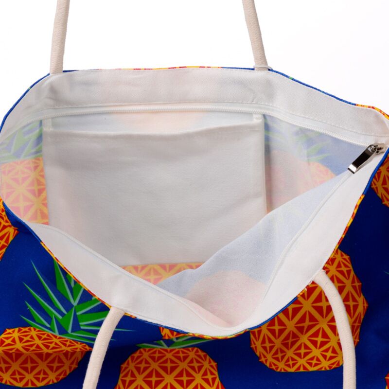 Bolsa de lona de impresión de piña