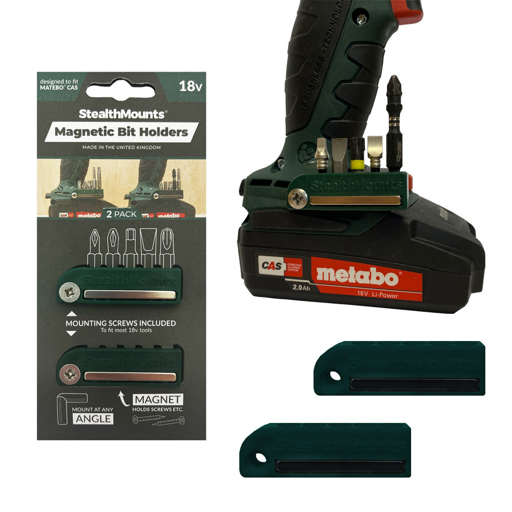 Portapuntas Stealth Mounts para metabo cas | verde | 2 piezas - bh-mt-grn-2