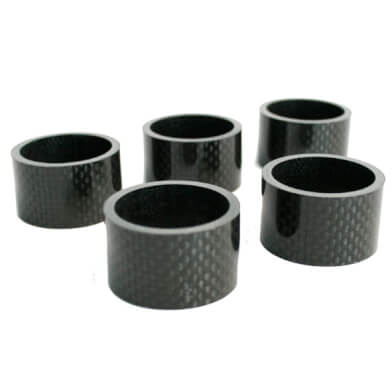 HZB espaciadores 28.6 mm 1-1 8 pulgadas de gran tamaño 20 mm de carbono 5 piezas 6500033