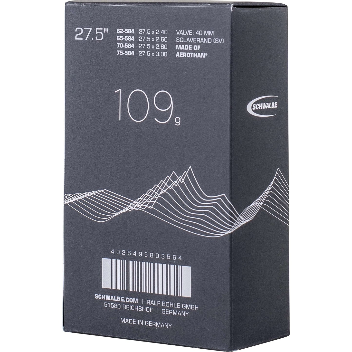 Schwalbe Tubo interior Aerothanfv SV21FE 62 75-584 IB SV 40 mm (1er)