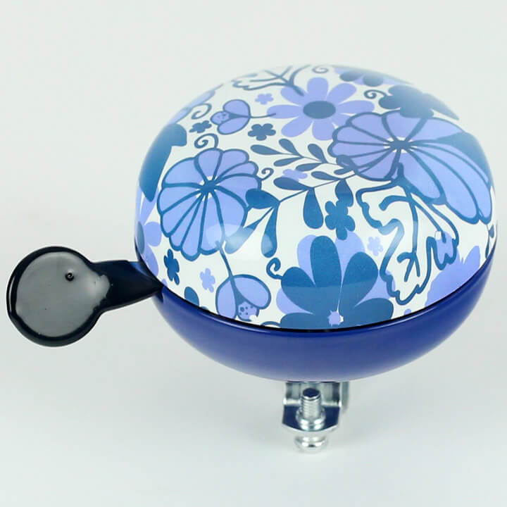 Campana Widek Ding Dong delft flor azul sobre tarjeta