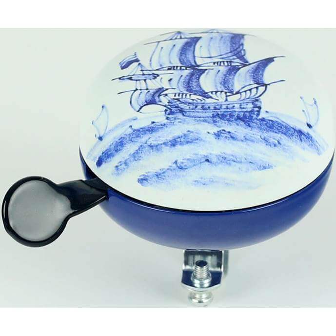 Widek campana Ding Dong delft barco azul en la tarjeta