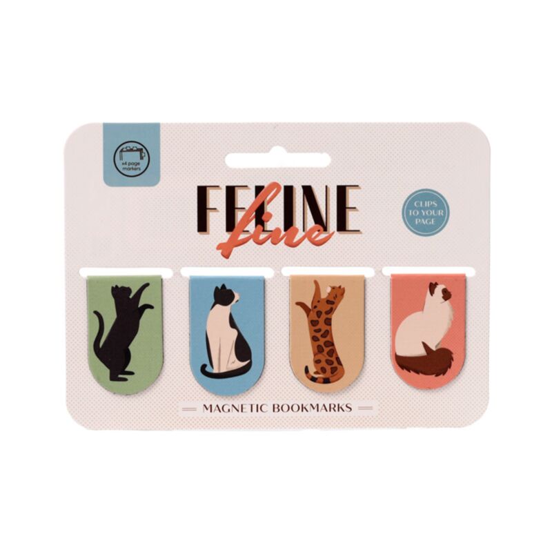 Fine Fine Cats (nuevo) Magnetic Bookmark Set