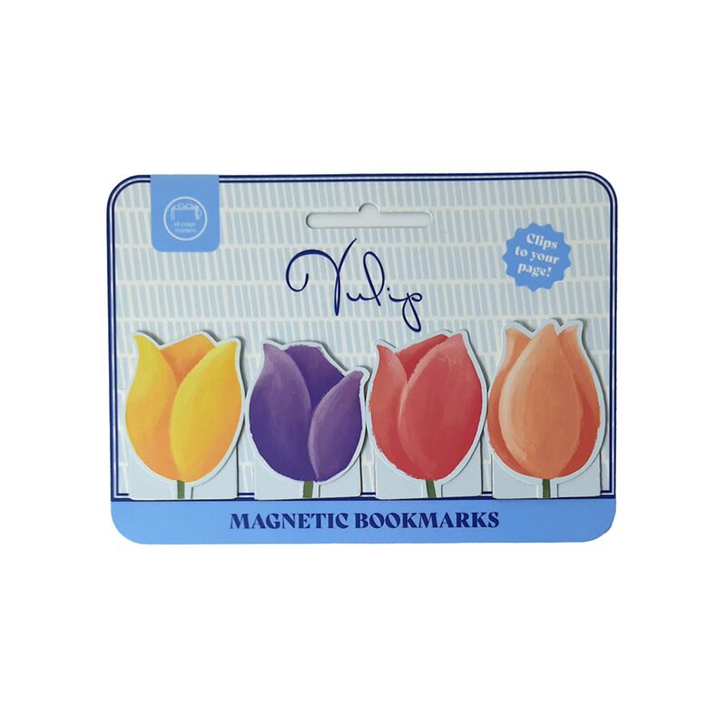 Set de marcapáginas magnéticos tulipanes