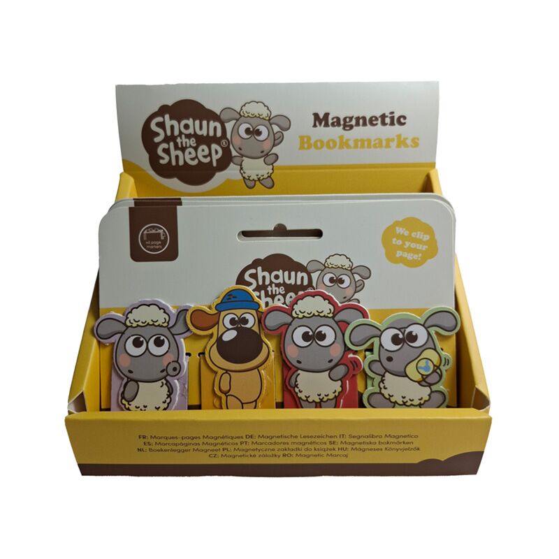 Set de marcapáginas magnético kawaii lindo shaun la oveja