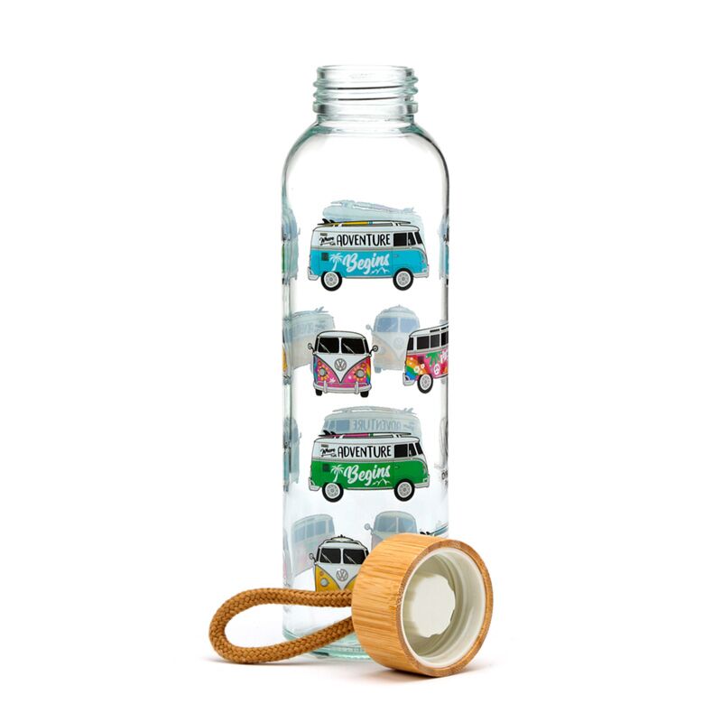 Volkswagen Van VW T1 Summer Surf da 500 ml Bottiglia d'acqua in vetro