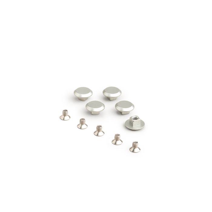 Remaches con rosca de aluminio Brooks para cambium especial - plata (5 piezas)