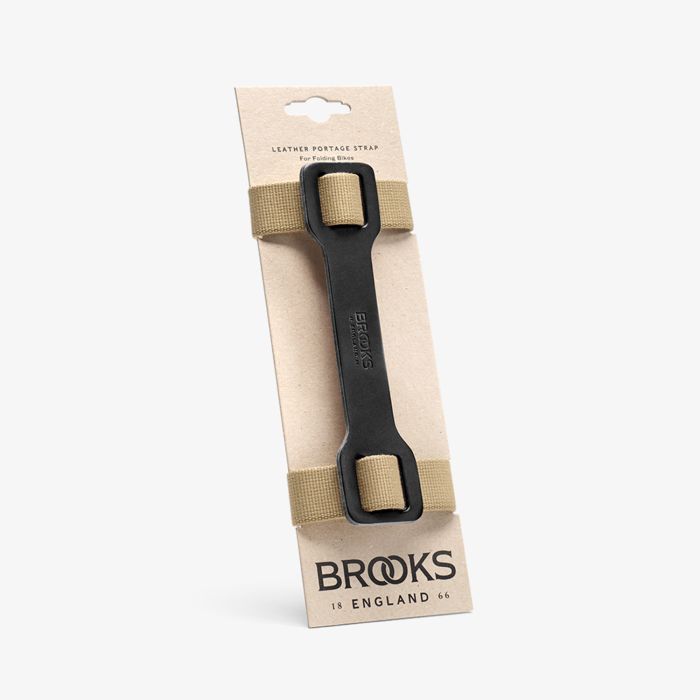 Correa de transporte de cuero Brooks - negro