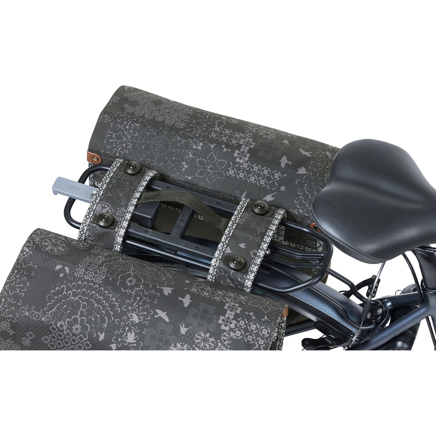 Basil Bolsa de bicicleta Doble Boheme Charcoal Mik 35L