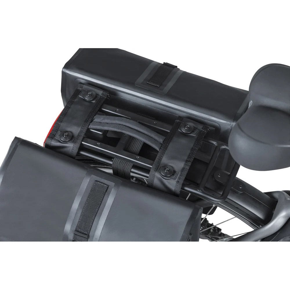 Sacca per biciclette di basilico doppia urbano secco nero mik 50l