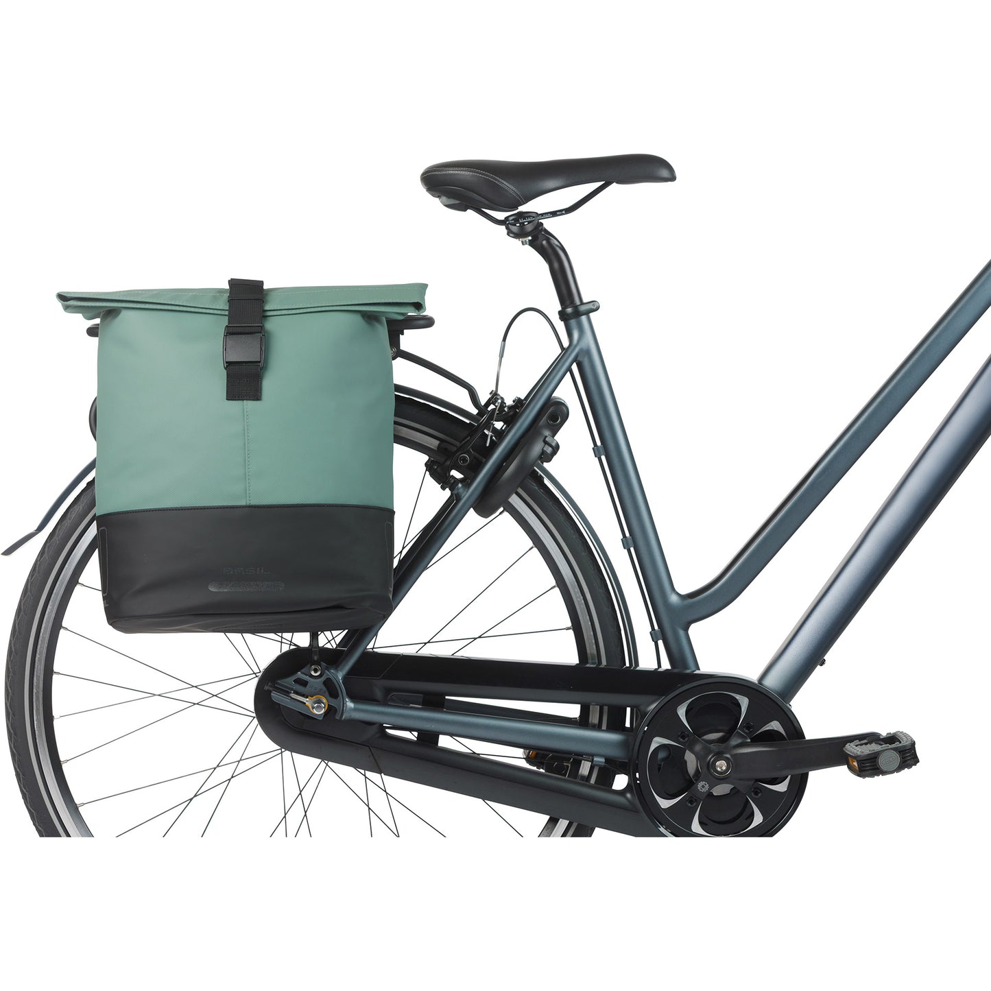 Basil borsa doppia bici cove mik 28-32l 14 x 29 x 36 cm - verde nero