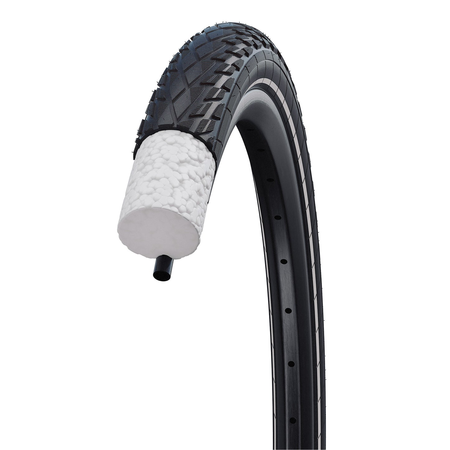 Schwalbe Rendimiento general sin aire exterior 28 x 1.50 40-622 Negro con reflexión