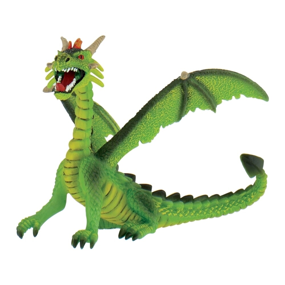 Drago Bullyland seduto verde (75593)