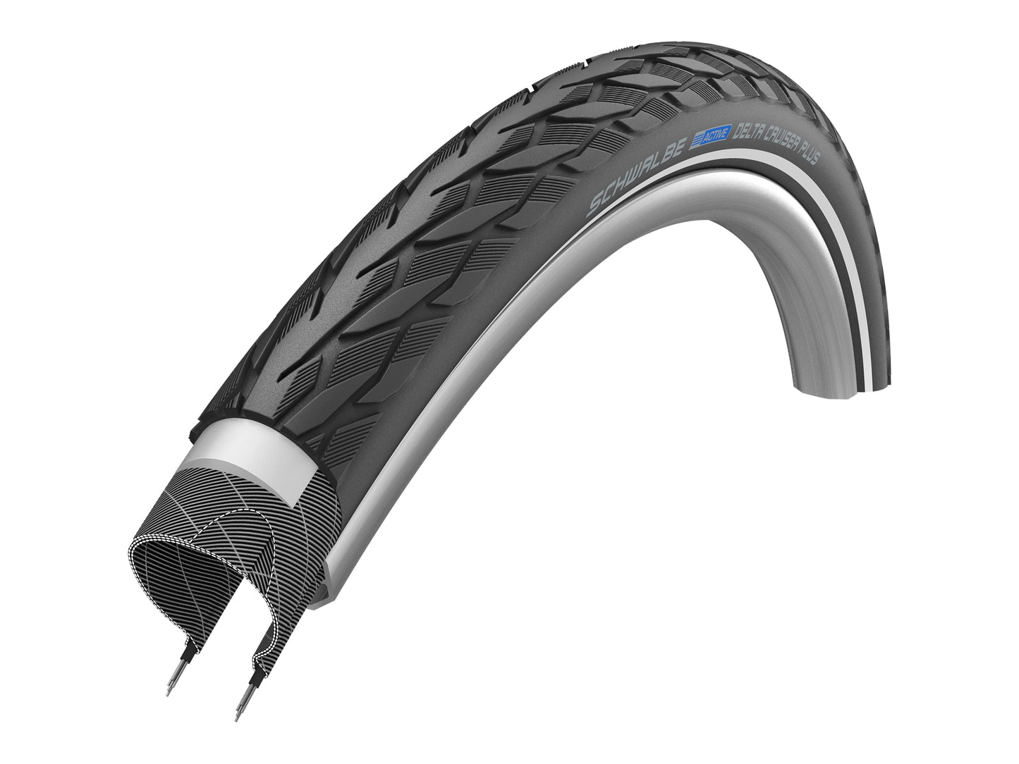 Schwalbe Tire 28x1 5 8x1 1 4 32-622 Delta Cruiser Plus Reflex