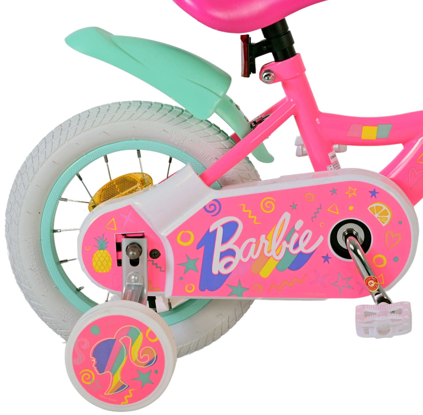 Barbie para niños de bicicleta para niños de 12 pulgadas rosa