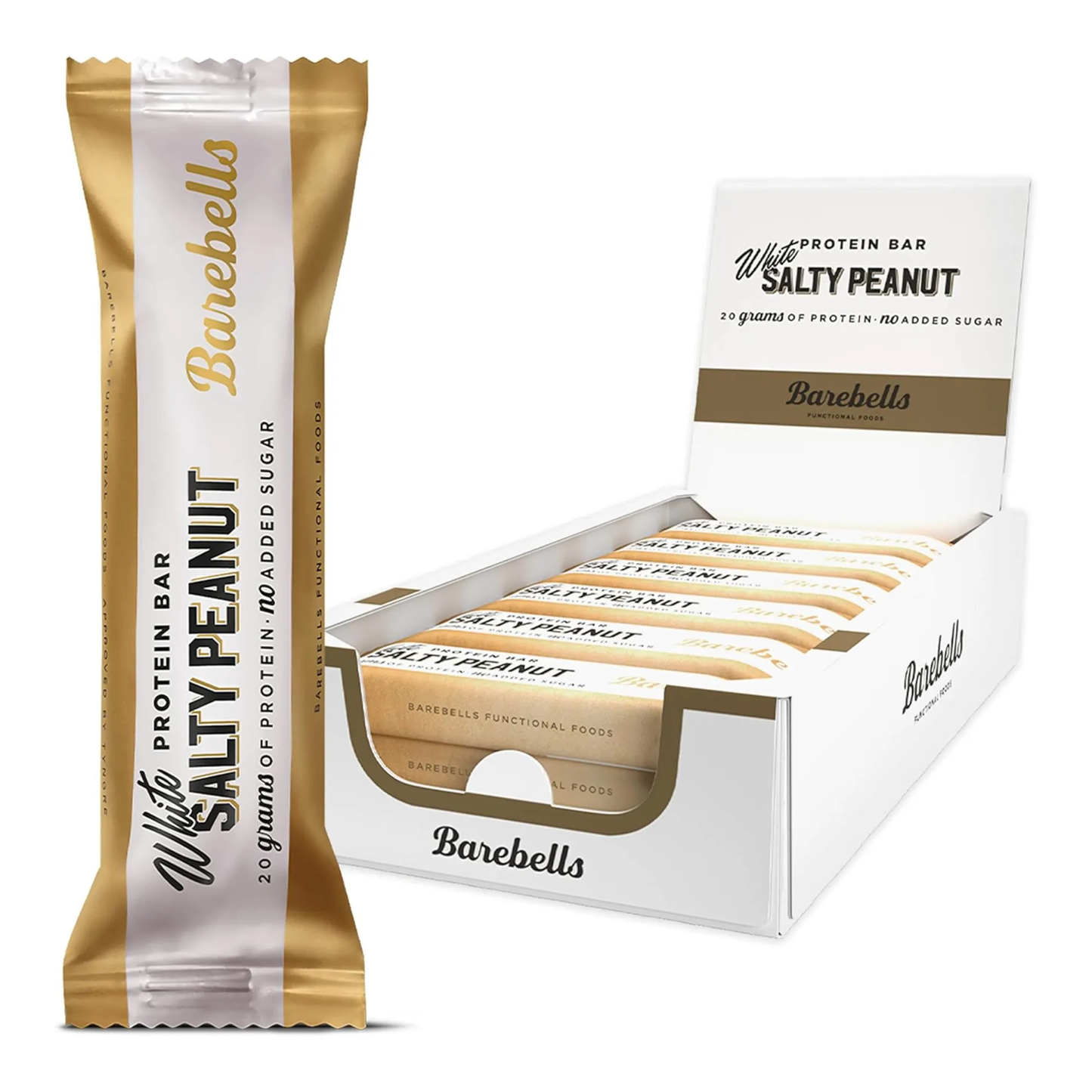 Barretta proteica bianca alle arachidi salate Barebells (12x 55g)
