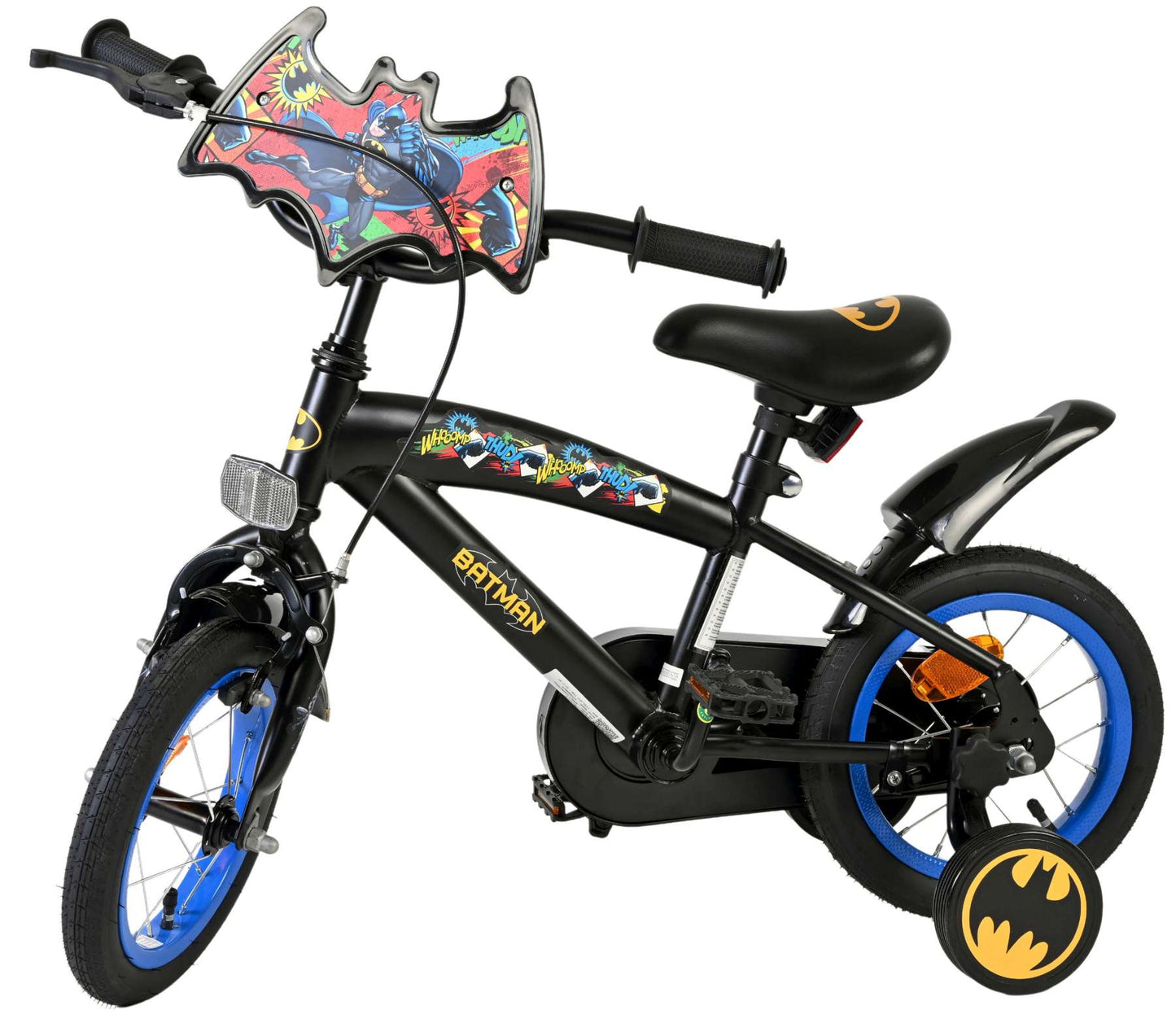 Bicicletta per bambini Batman - ragazzi - 12 pollici - nera