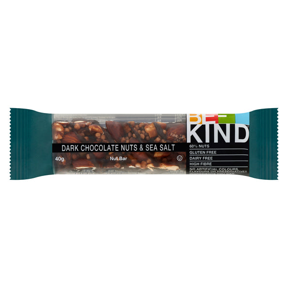 Be-kind single chocolate negro nueces sal marina (12x40gr)