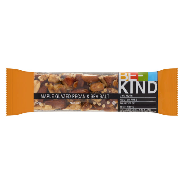 Sal marina de nuez pecana glaseada con arce simple Be-kind (12x 40gr)