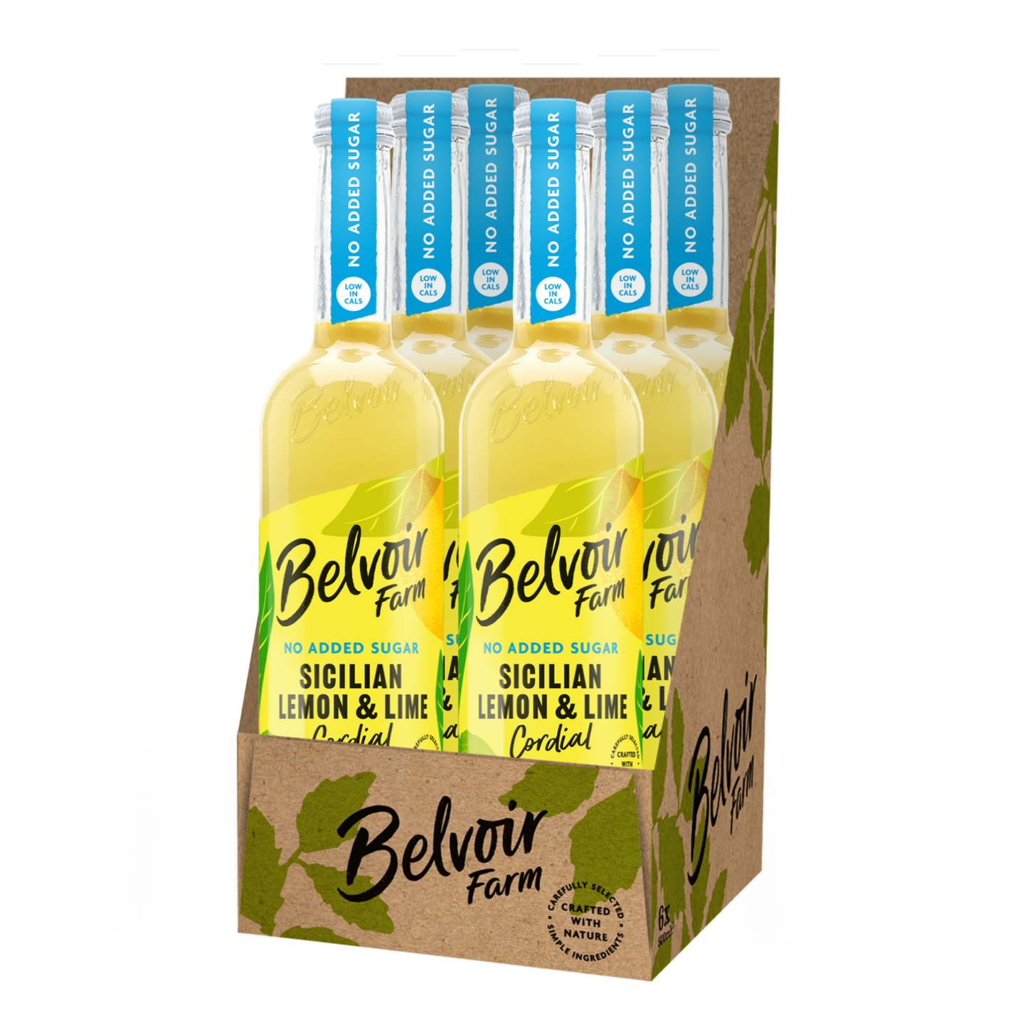 Belvoir cordiale siciliano al limone e lime senza zuccheri aggiunti (6x 500ml)
