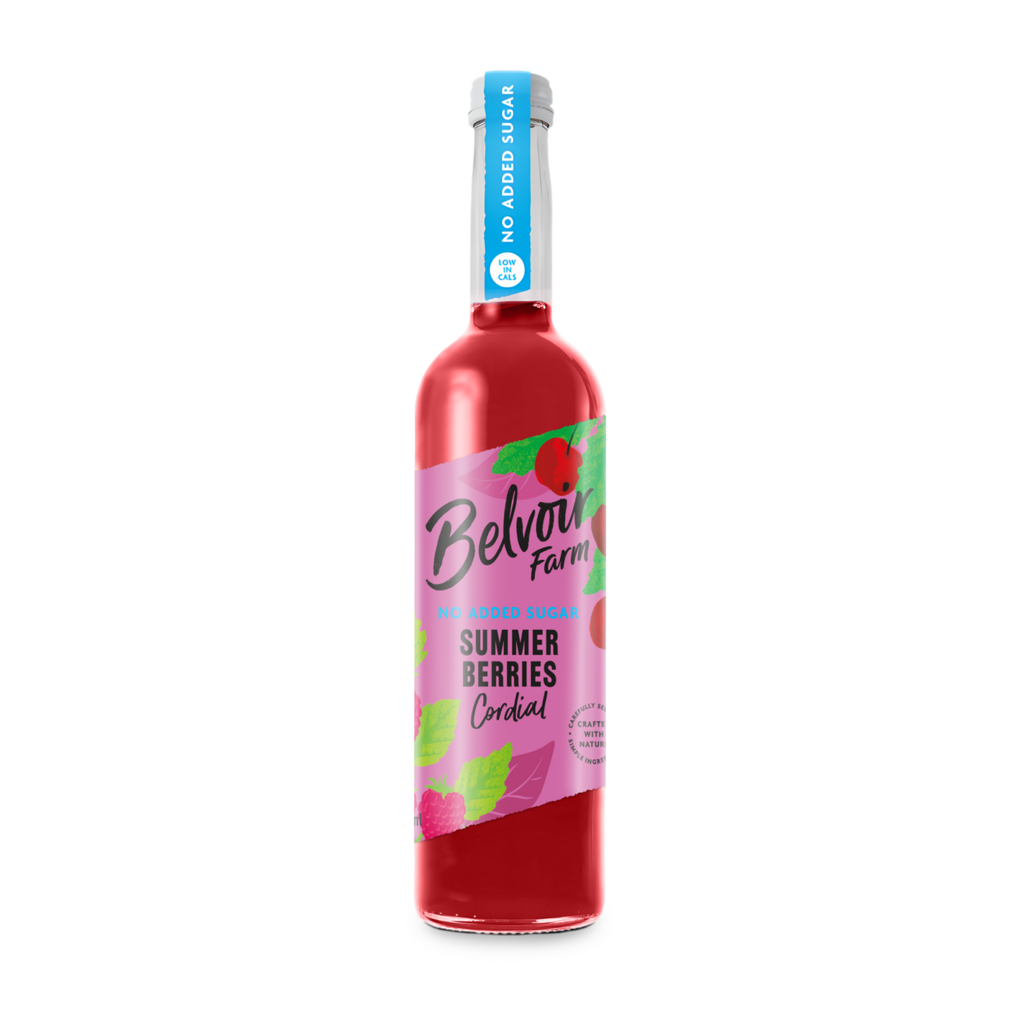 Cordial de bayas de verano sin azúcares añadidos Belvoir (6x 500ml)