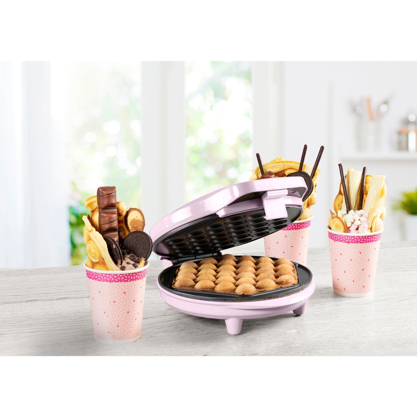 Bestron ABWM300P Bubble Waffle Maker