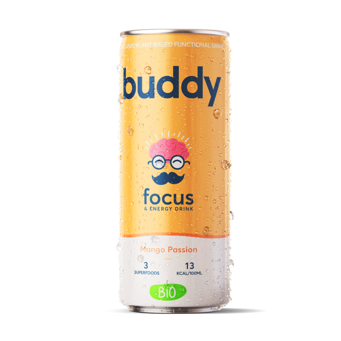Buddy mango frutto della passione lattina biologica (12x 250 ml)