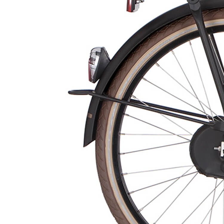 Parafango posteriore Cortina 26 u4 jet nero opaco