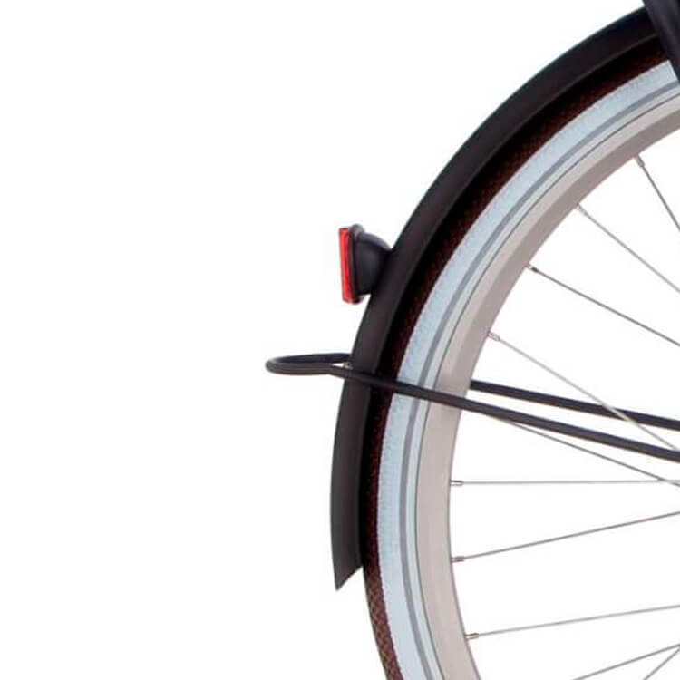 Parafango posteriore Cortina 28 e-u4 grigio topo opaco