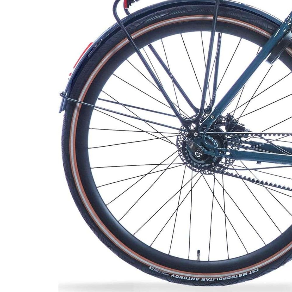 Cortina Fender detrás de 28 E-Mozzo Pling Matt verde oscuro