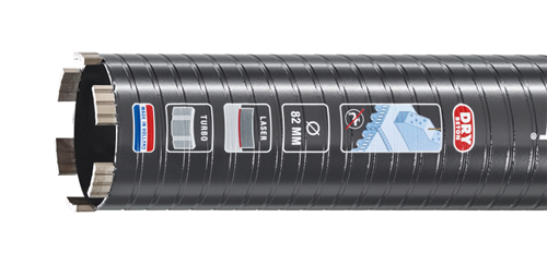 Punta diamantata laser carati cemento secco ø68x300x5 4 unc