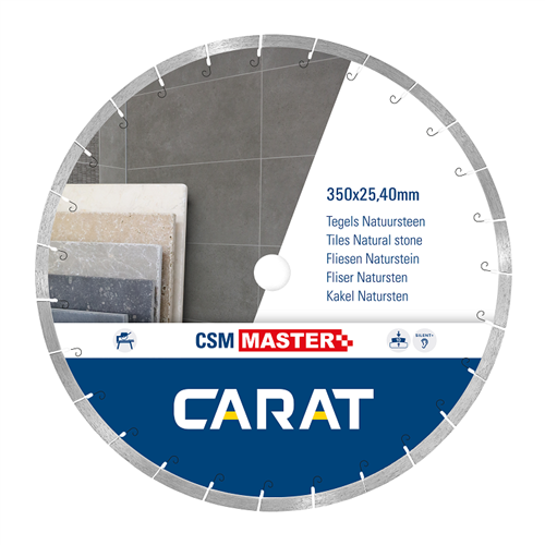 Hoja de sierra diamante quilates ø350x25,4 csm master natural stone