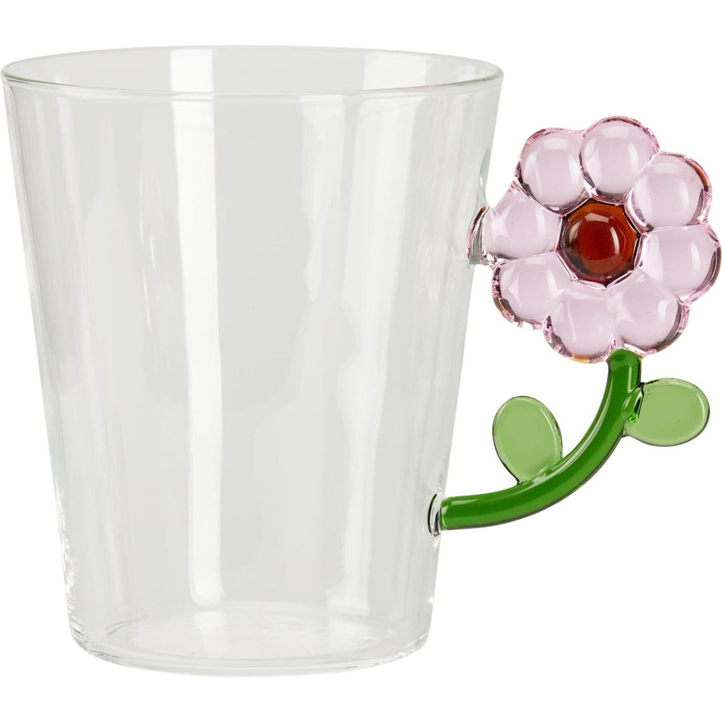 Vaso para café-té con mango de flor Home Styling 410ml