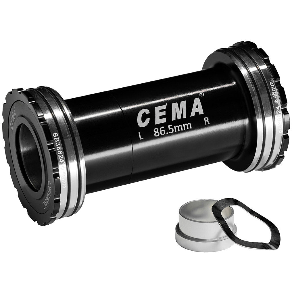 CEMA BRACKETAS BB386 SRAM GXP SG3 Nero in ceramica rivestito