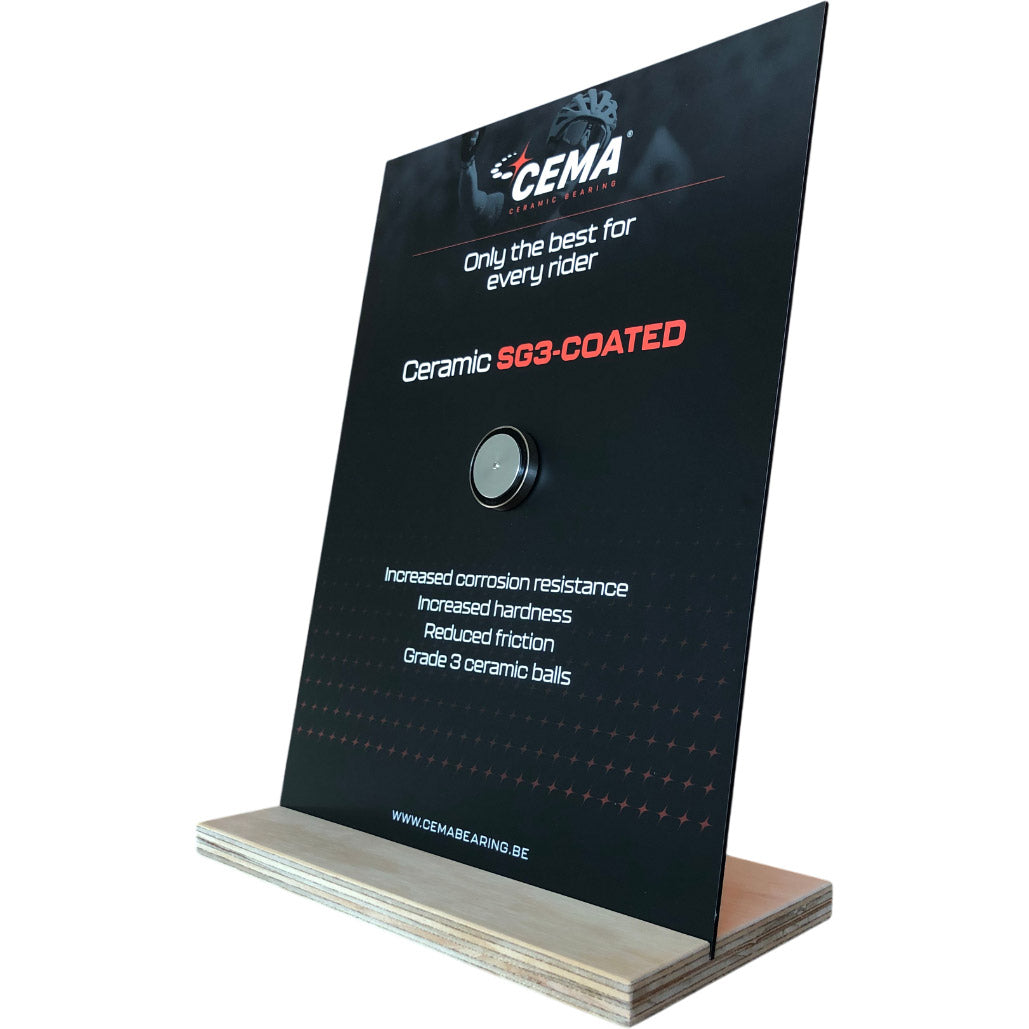 Display tour CEMA in ceramica con rivestimento SG3
