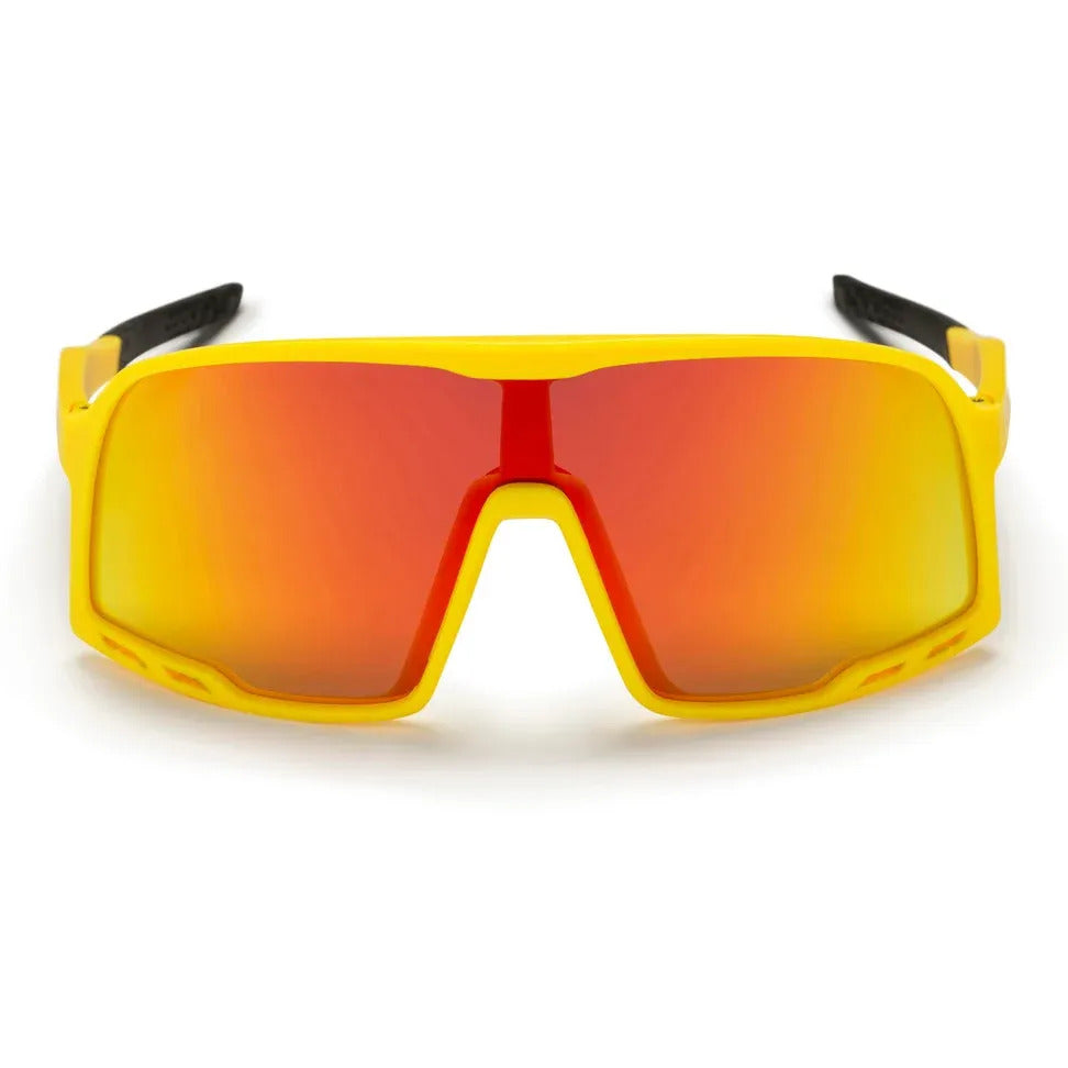 Occhiali Chpo Henrik giallo specchio rosso