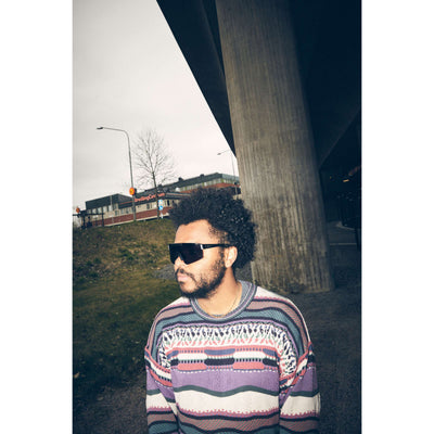 Gafas de chpo luca negro púrpura