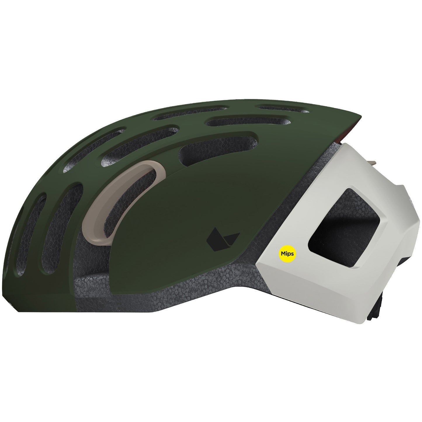 BUZAGLO Cat como casco de carrera Whisper II Tamaño l Matt Matt Dark Green Metal