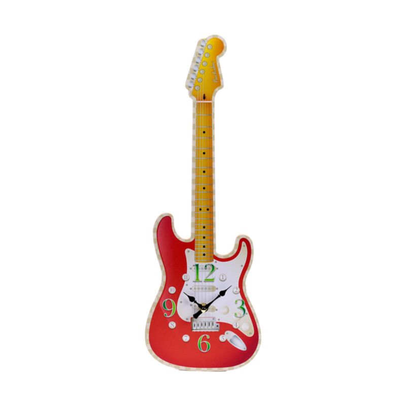 Orologio stampato a forma di chitarra