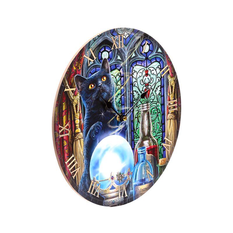 Lisa Parker Witches Apprentice Cats Stamping Clock