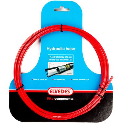 Elvedes de tubería hidráulica con revestimiento PTFE y protección de Kevlar - rojo (3 metros en el mapa)