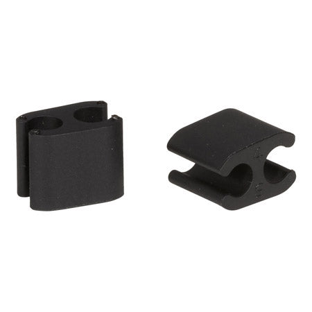 Clip per cavi Elvedes duo nero 5+5 mm in plastica (P 10) CP2020104