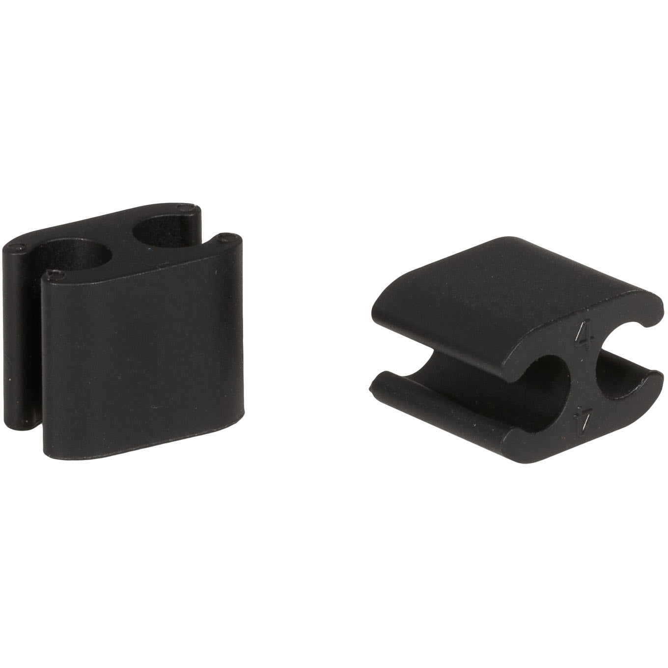 Elvedes Kabelclips Duo PVC 4,1 mm + 5,0 mm zwart (50 stuks)