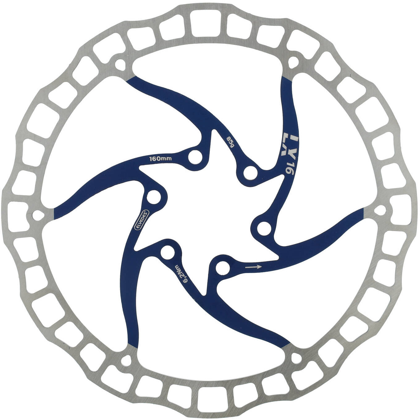 Elvedes One Piece Rotor 160 mm 85g 6 hoyos+Bout BLW 2015195