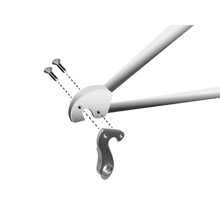 Union Derailleurpad GH-058 con set di viti M4X0.7